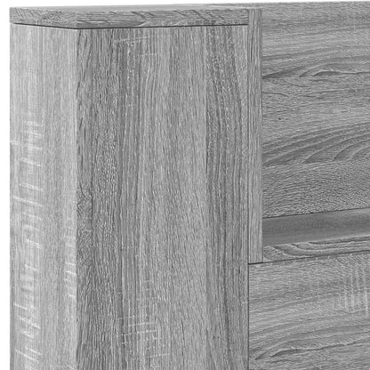 Headboard Grey Sonoma Engineered Wood