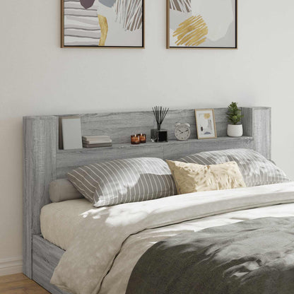 Headboard Grey Sonoma Engineered Wood