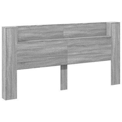 Headboard Grey Sonoma Engineered Wood