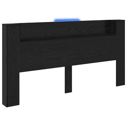Headboard Black Oak Engineered Wood