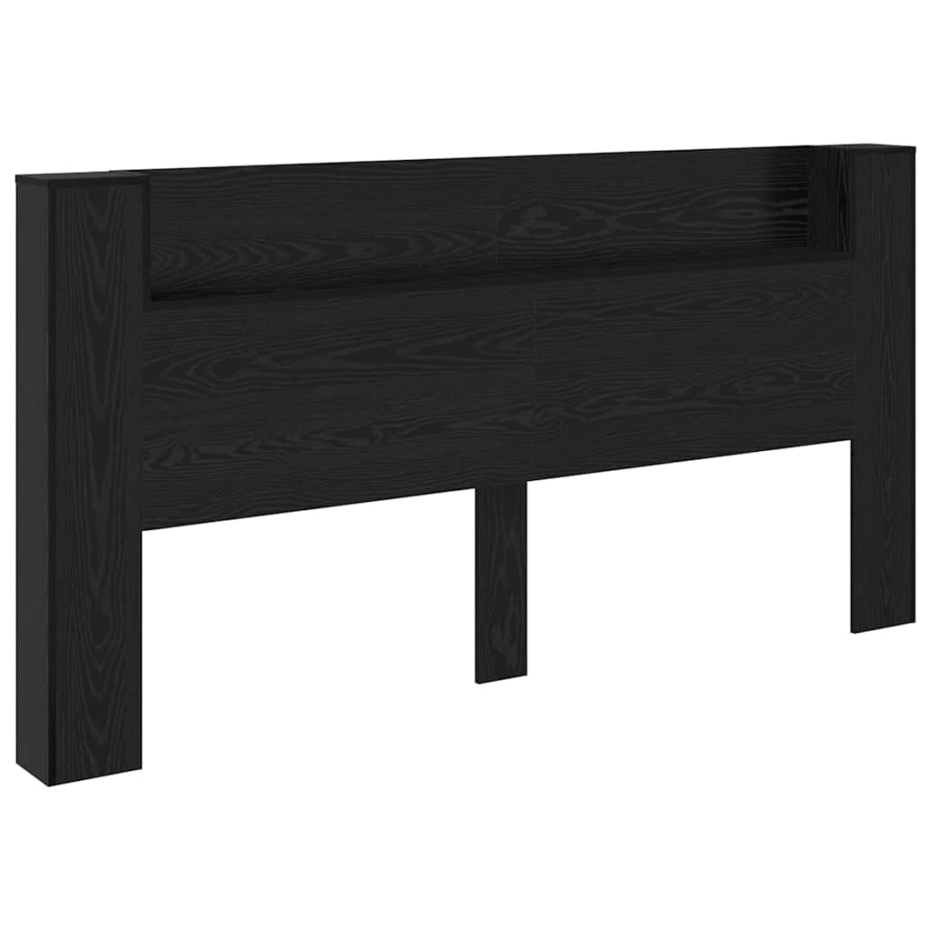 Headboard Black Oak Engineered Wood