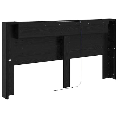Headboard Black Oak Engineered Wood