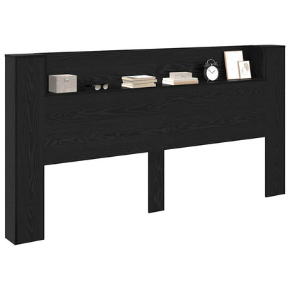 Headboard Black Oak Engineered Wood