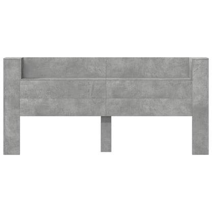 Headboard Concrete Grey Engineered Wood