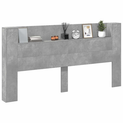 Headboard Concrete Grey Engineered Wood