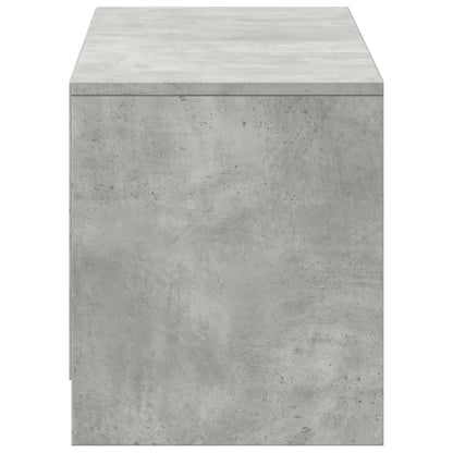 TV Cabinet with LED with LED Concrete Grey 140 x 34 x 40 cm