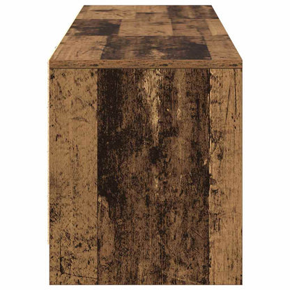 TV Cabinet with LED Old Wood 140 x 34 x 40 cm Engineered Wood