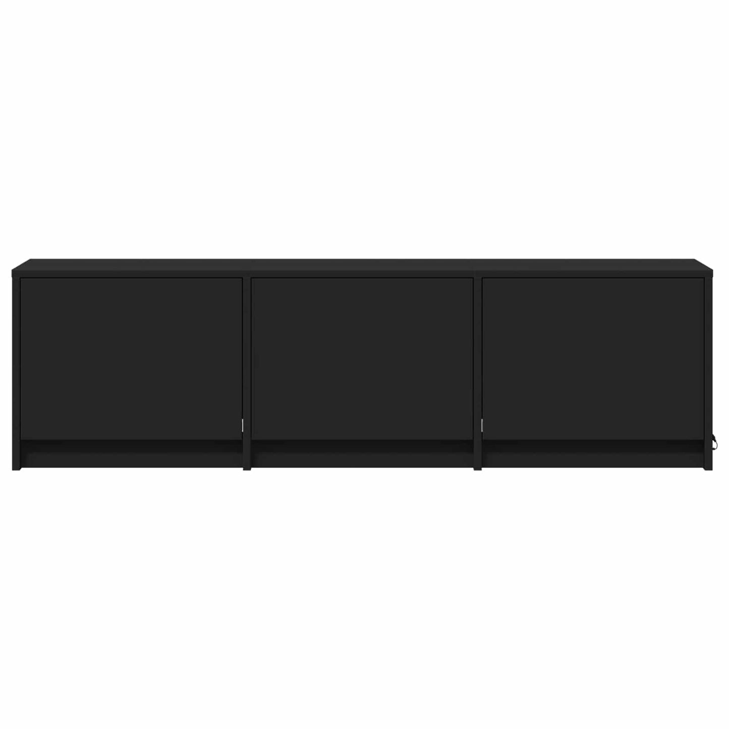 TV Cabinet with LED Black 140 x 34 x 40 cm Engineered Wood