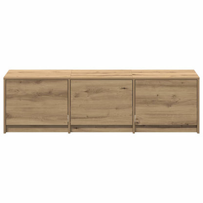 TV Cabinet with LED with Drawer Artisian Oak 140 x 34 x 40 cm
