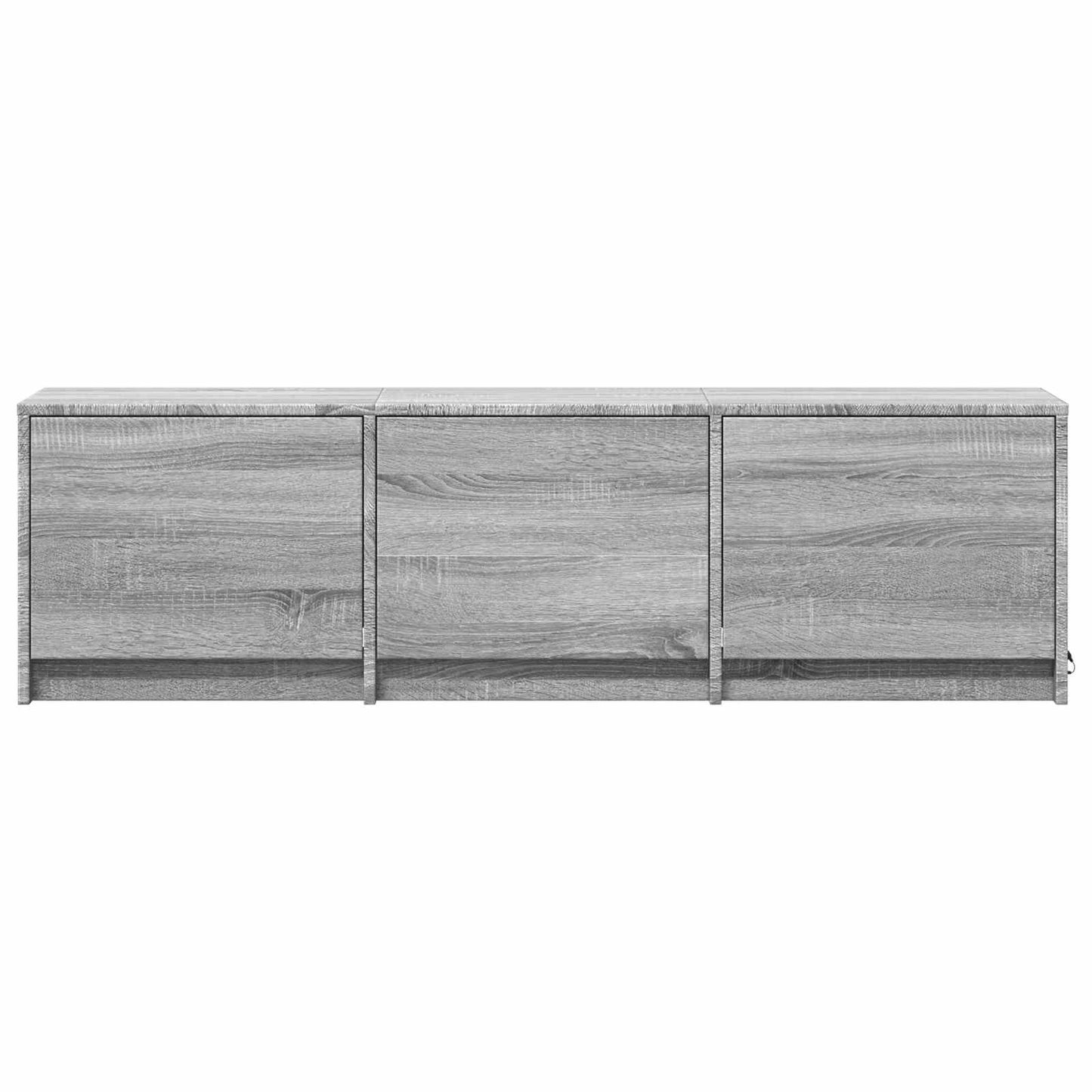TV Cabinet with LED with LED Grey Sonoma 140 x 34 x 40 cm