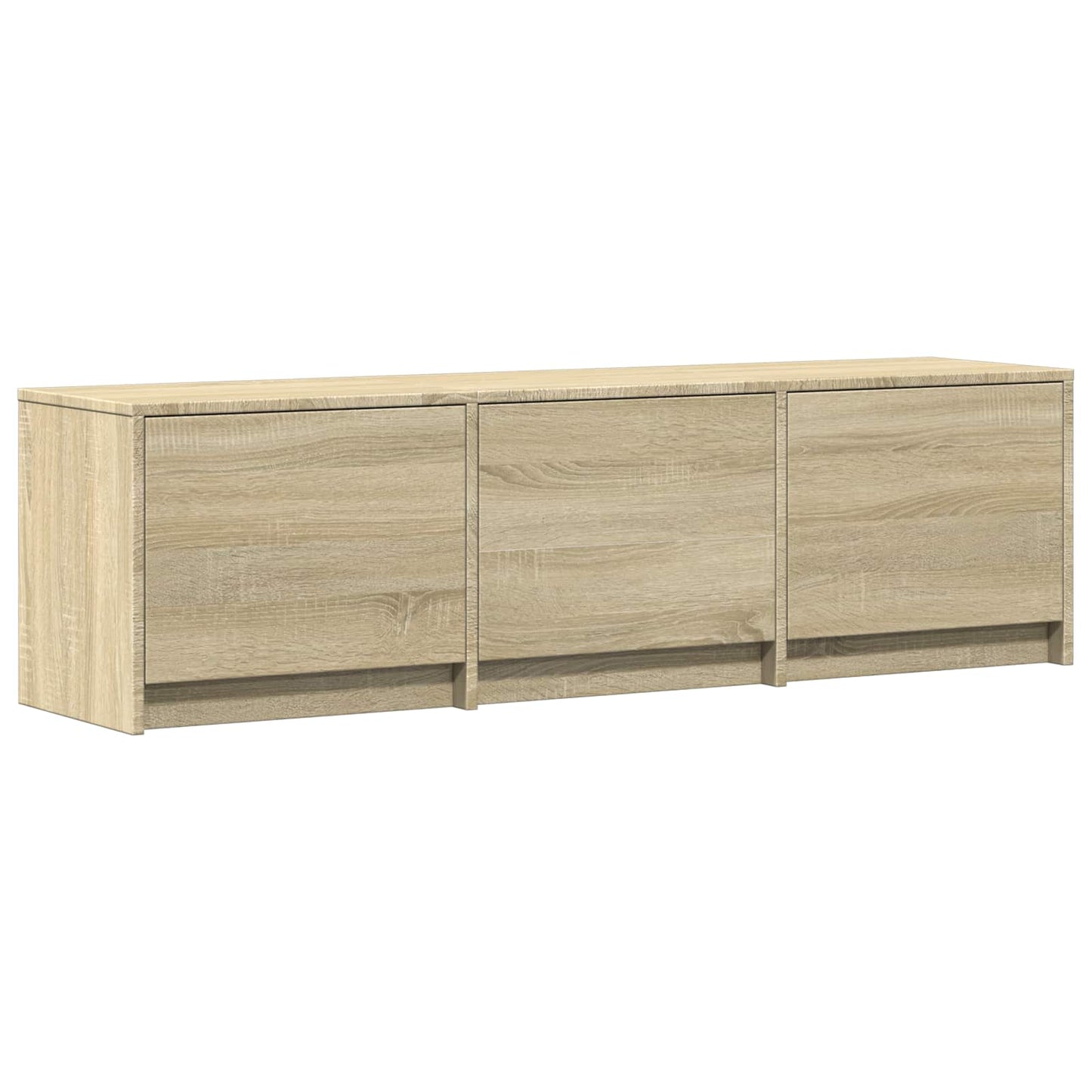 TV Cabinet with LED Sonoma Oak 140 x 34 x 40 cm Engineered Wood