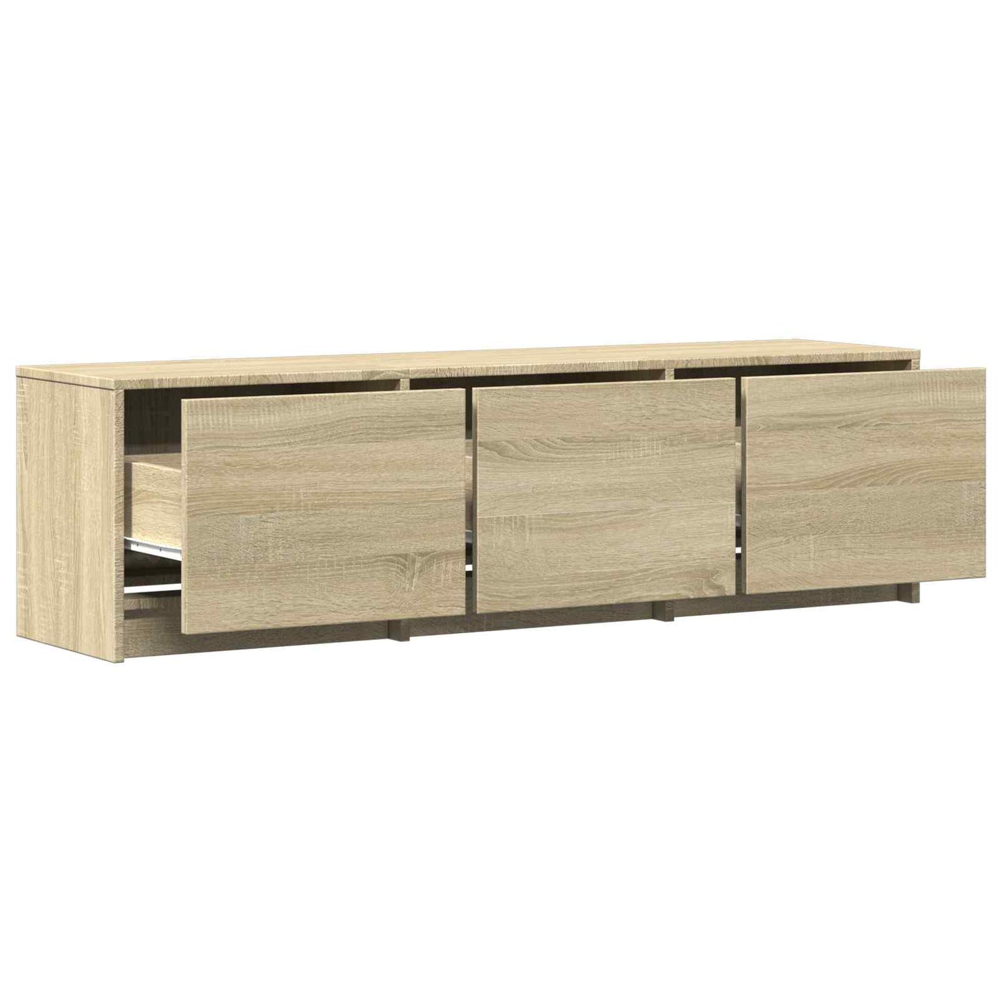 TV Cabinet with LED Sonoma Oak 140 x 34 x 40 cm Engineered Wood