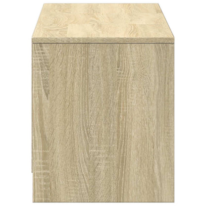TV Cabinet with LED Sonoma Oak 140 x 34 x 40 cm Engineered Wood