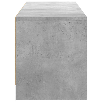 TV Cabinet with LED with LED Concrete Grey 165 x 34 x 40 cm