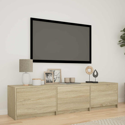 TV Cabinet with LED 165 x 34 x 40 cm Sonoma Oak Engineered Wood