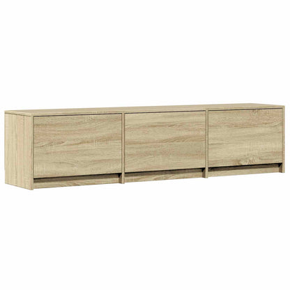 TV Cabinet with LED 165 x 34 x 40 cm Sonoma Oak Engineered Wood
