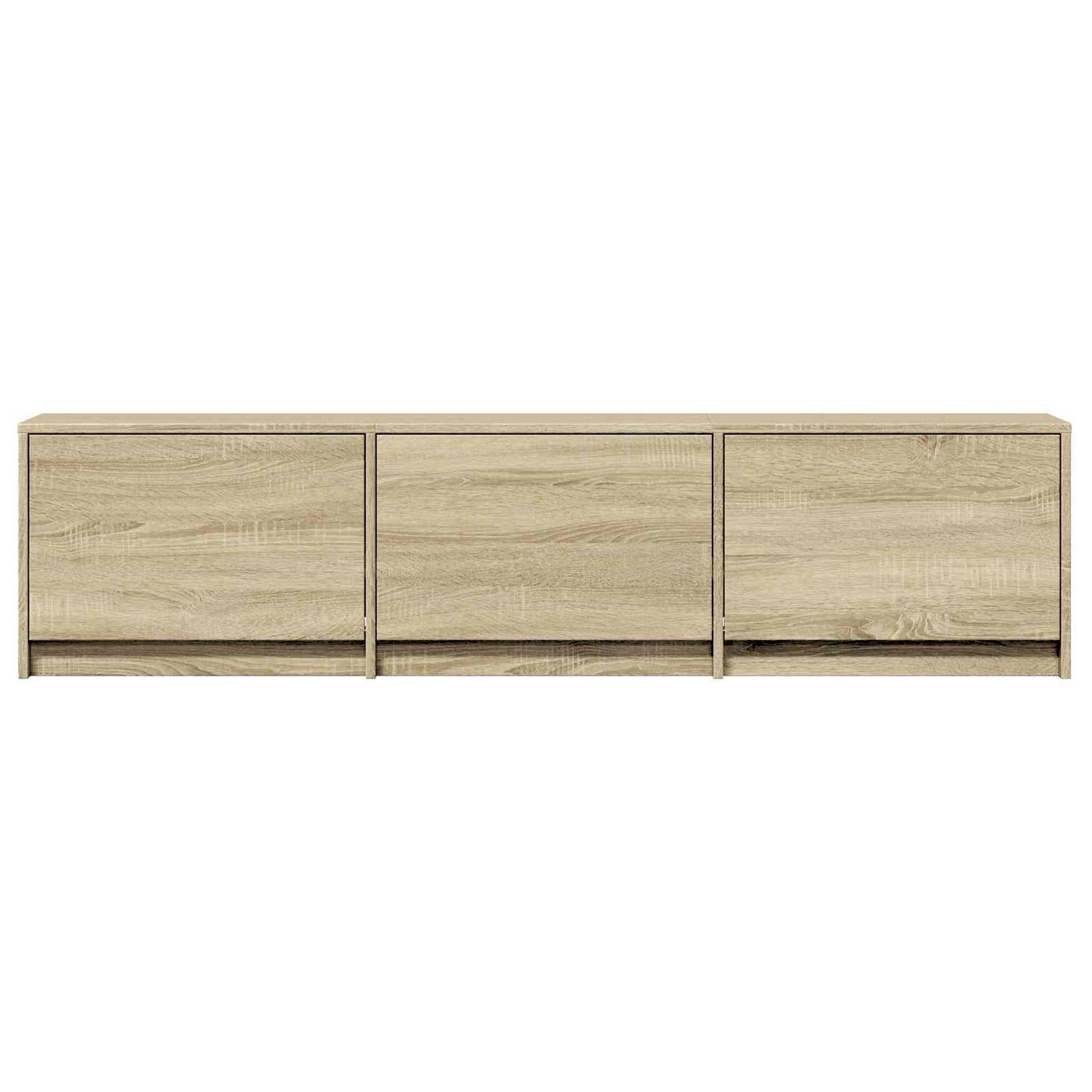 TV Cabinet with LED Sonoma Oak 165 x 34 x 40 cm Engineered Wood