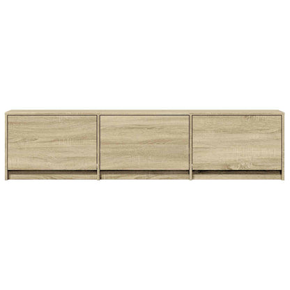TV Cabinet with LED 165 x 34 x 40 cm Sonoma Oak Engineered Wood