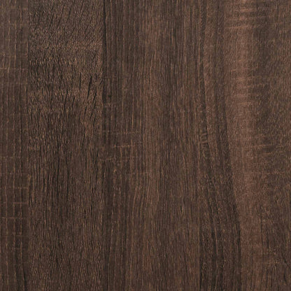TV Cabinet with LED Brown Oak 165 x 34 x 40 cm Engineered Wood