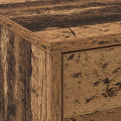 TV Cabinet with LED Old Wood 165 x 34 x 40 cm Engineered Wood