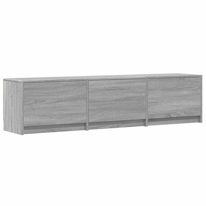 TV Cabinet with LED with LED Grey Sonoma 165 x 34 x 40 cm