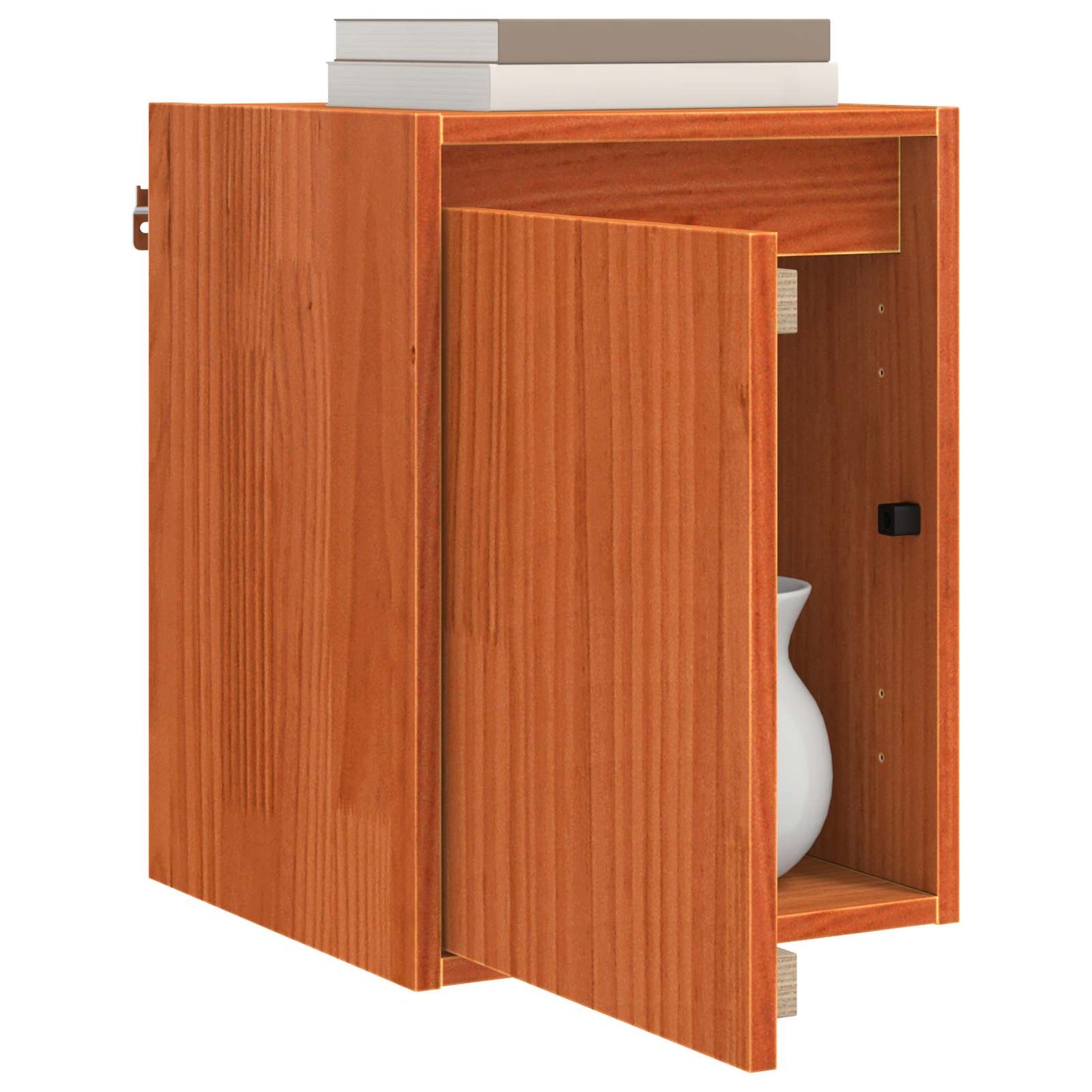 Wall Cabinet 2 pcs Wax Brown 30 x 30 x 40 cm Solid Pine Wood