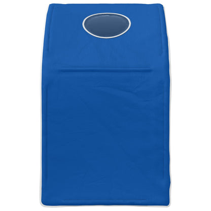 Bed Tunnel 2 pcs Blue 211 x 52.5 x 2 cm Polyester