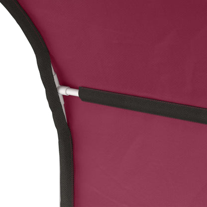 Bed Tunnel 2 pcs Red 211 x 52.5 x 2 cm Polyester