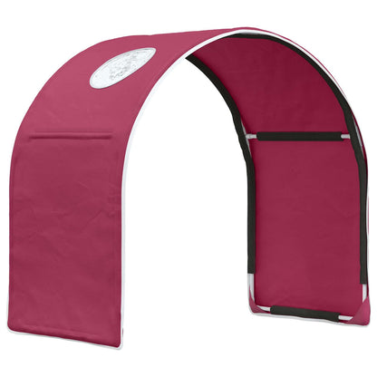 Bed Tunnel 2 pcs Red 211 x 52.5 x 2 cm Polyester