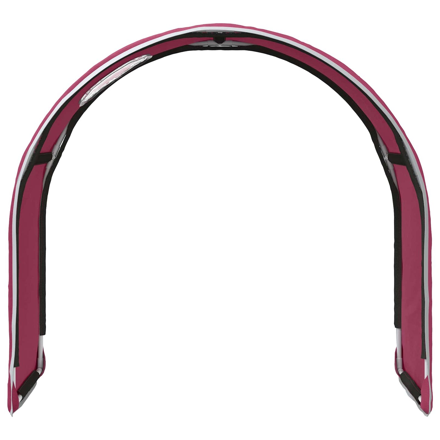 Bed Tunnel 2 pcs Red 211 x 52.5 x 2 cm Polyester
