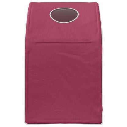 Bed Tunnel 2 pcs Red 211 x 52.5 x 2 cm Polyester