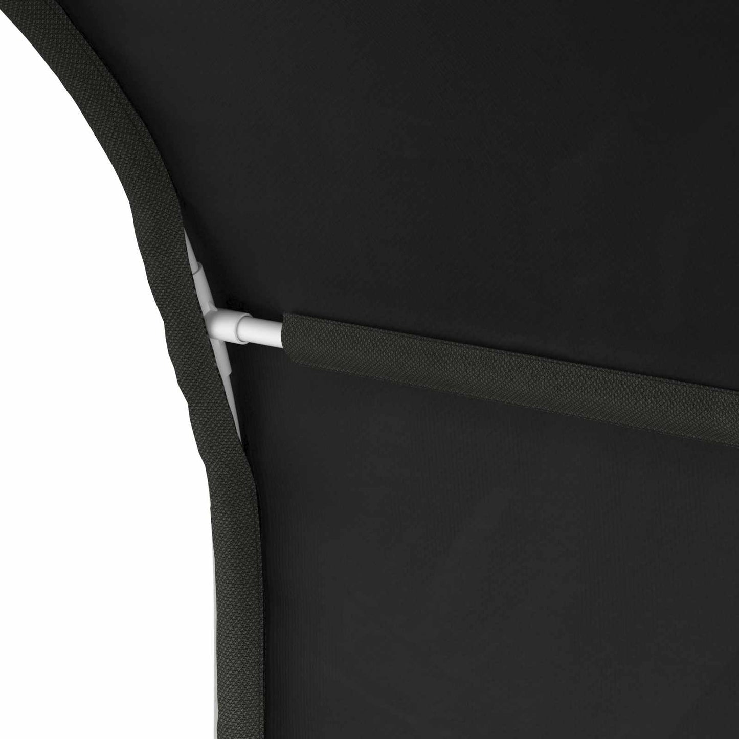 Bed Tunnel 2 pcs Black 211 x 52.5 x 2 cm Polyester