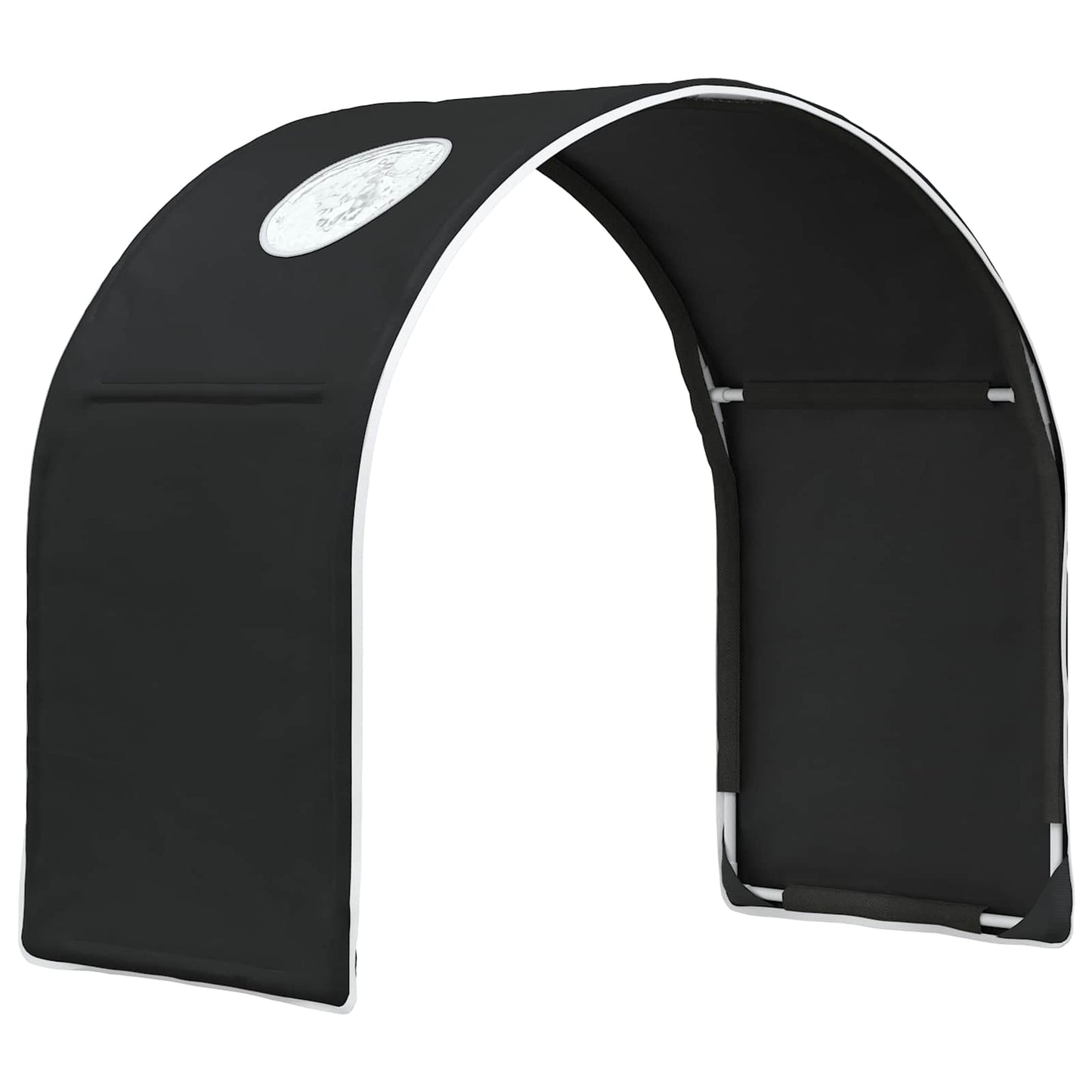 Bed Tunnel 2 pcs Black 211 x 52.5 x 2 cm Polyester