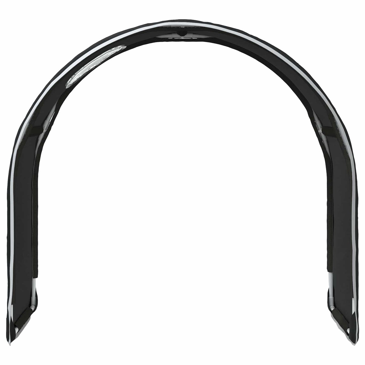 Bed Tunnel 2 pcs Black 211 x 52.5 x 2 cm Polyester