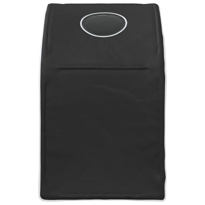Bed Tunnel 2 pcs Black 211 x 52.5 x 2 cm Polyester