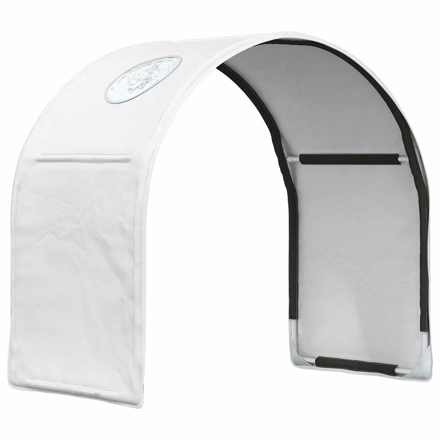 Bed Tunnel 2 pcs White 211 x 52.5 x 2 cm Polyester