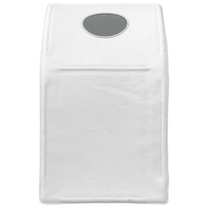 Bed Tunnel 2 pcs White 211 x 52.5 x 2 cm Polyester