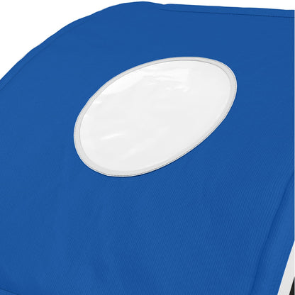Bed Tunnel 2 pcs Blue 211 x 67.5 x 2 cm Polyester