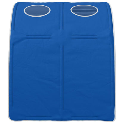 Bed Tunnel 2 pcs Blue 211 x 67.5 x 2 cm Polyester
