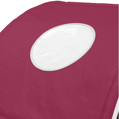 Bed Tunnel 2 pcs Red 211 x 67.5 x 2 cm Polyester