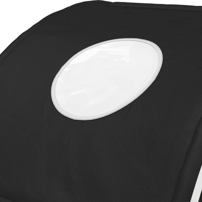 Bed Tunnel 2 pcs Black 211 x 67.5 x 2 cm Polyester