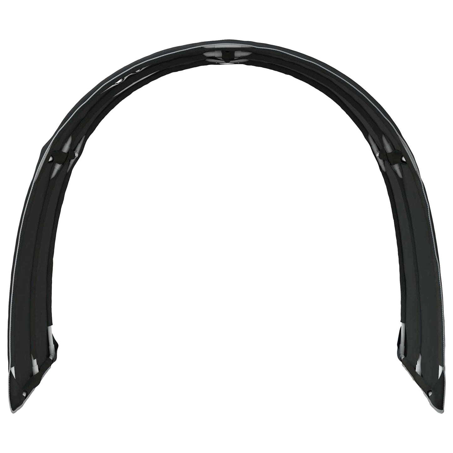 Bed Tunnel 2 pcs Black 211 x 67.5 x 2 cm Polyester