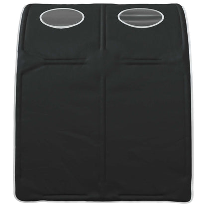 Bed Tunnel 2 pcs Black 211 x 67.5 x 2 cm Polyester