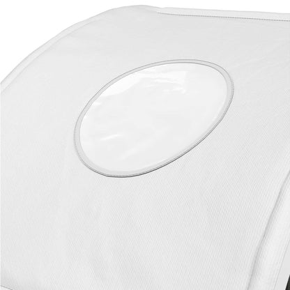Bed Tunnel 2 pcs White 211 x 67.5 x 2 cm Polyester