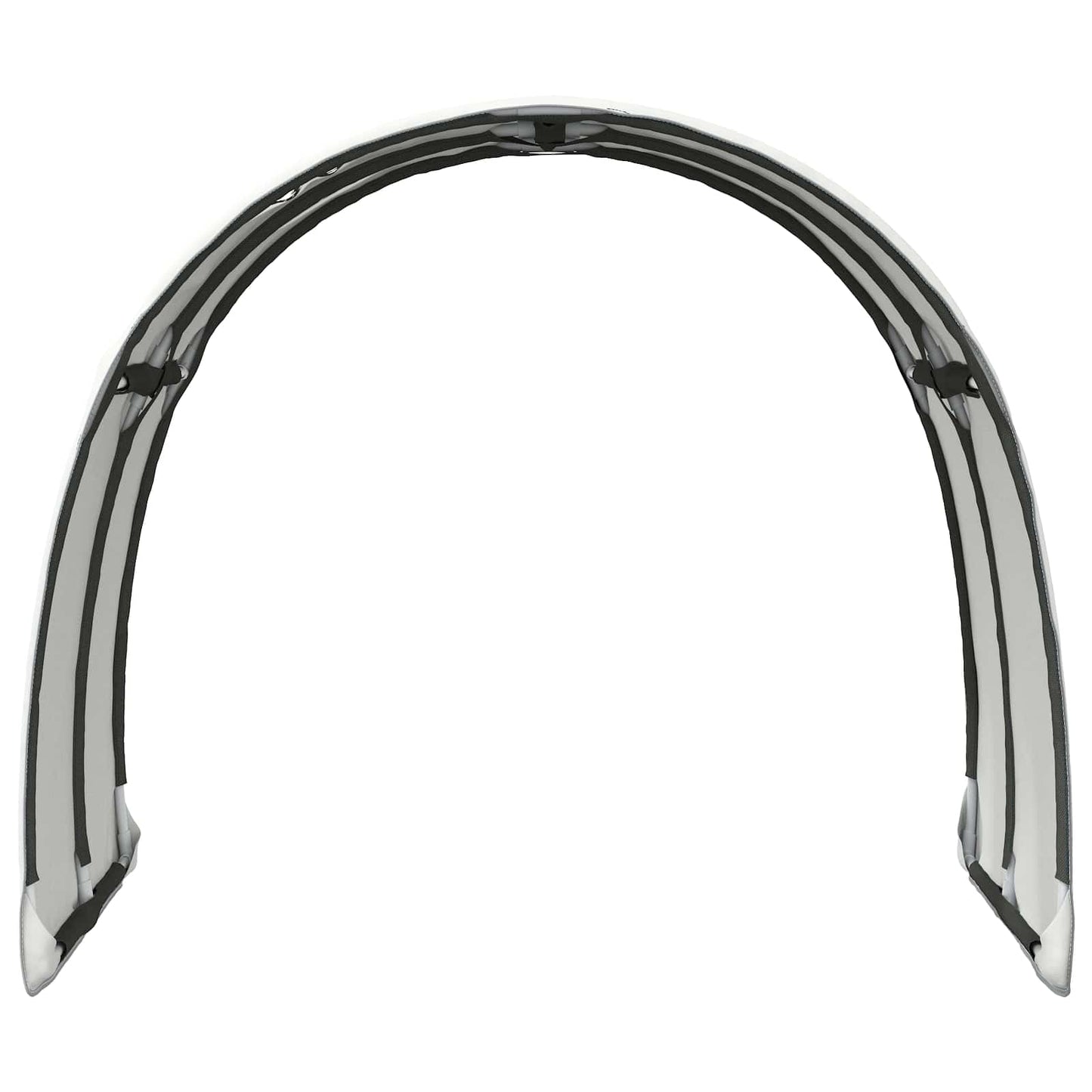 Bed Tunnel 2 pcs White 211 x 67.5 x 2 cm Polyester