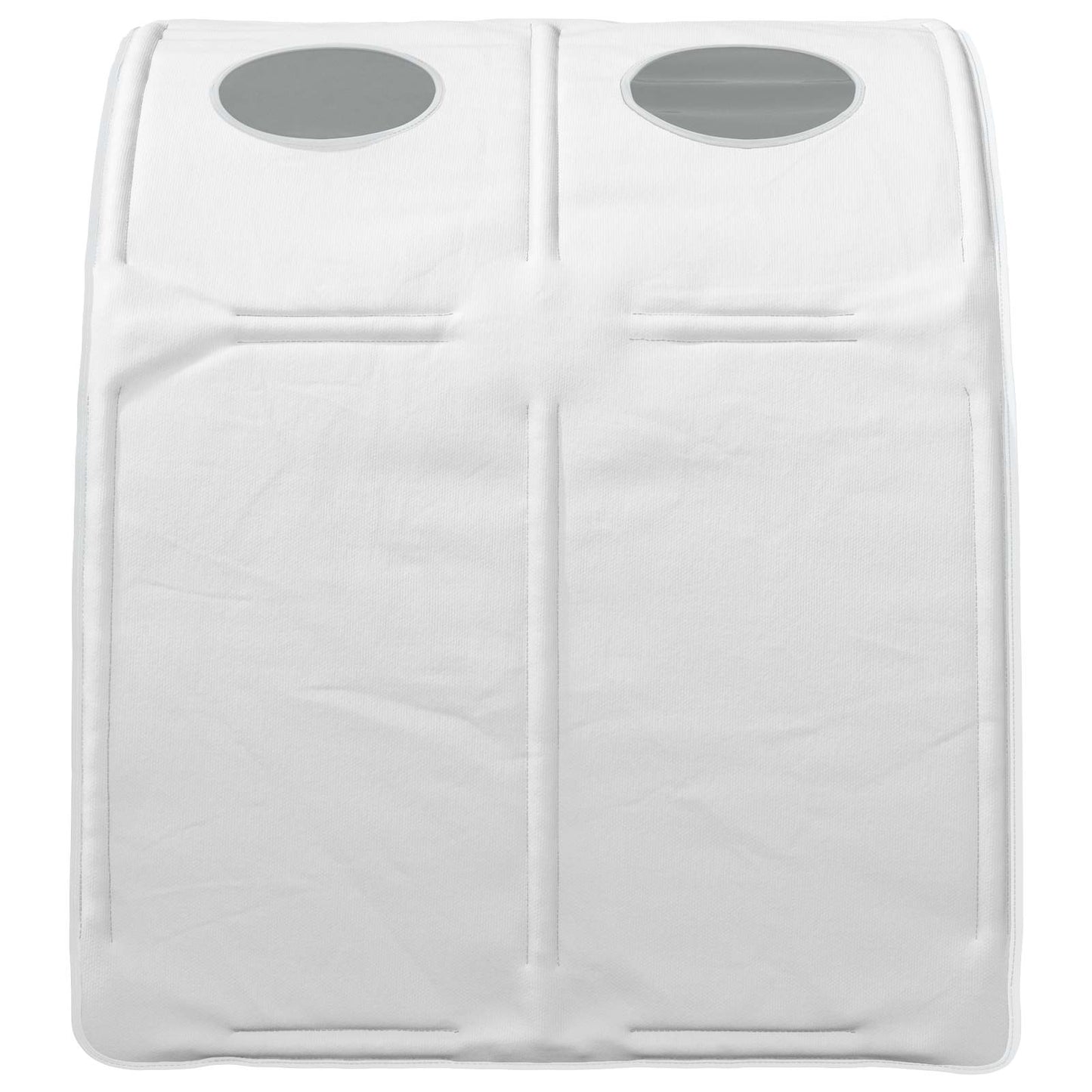 Bed Tunnel 2 pcs White 211 x 67.5 x 2 cm Polyester