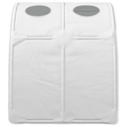 Bed Tunnel 2 pcs White 211 x 67.5 x 2 cm Polyester