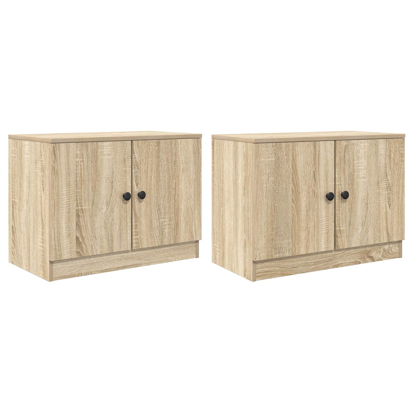 Storage Cabinet for Loft Bed 2 pcs Sonoma Oak 66 x 35 x 48 cm