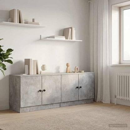 Storage Cabinet for Loft Bed 2 pcs Concrete Grey