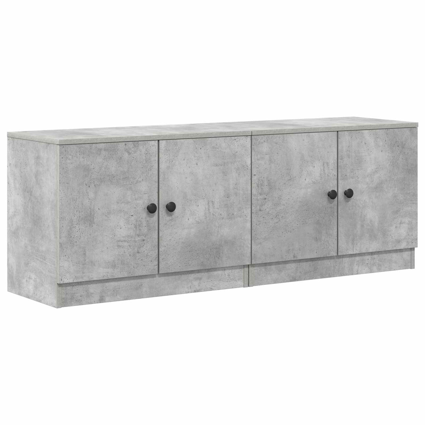 Storage Cabinet for Loft Bed 2 pcs Concrete Grey